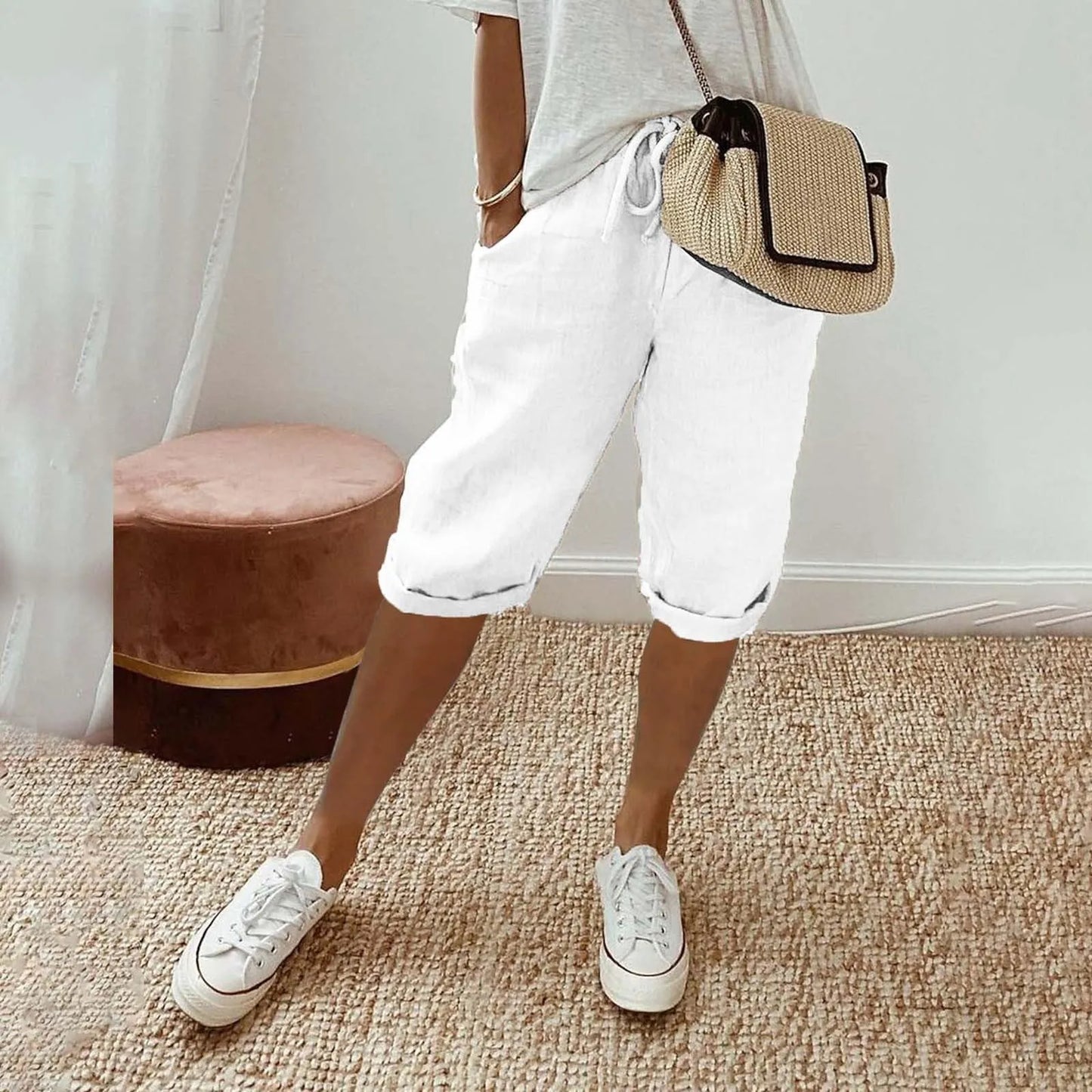 Contrast Stripe Women’s Shorts