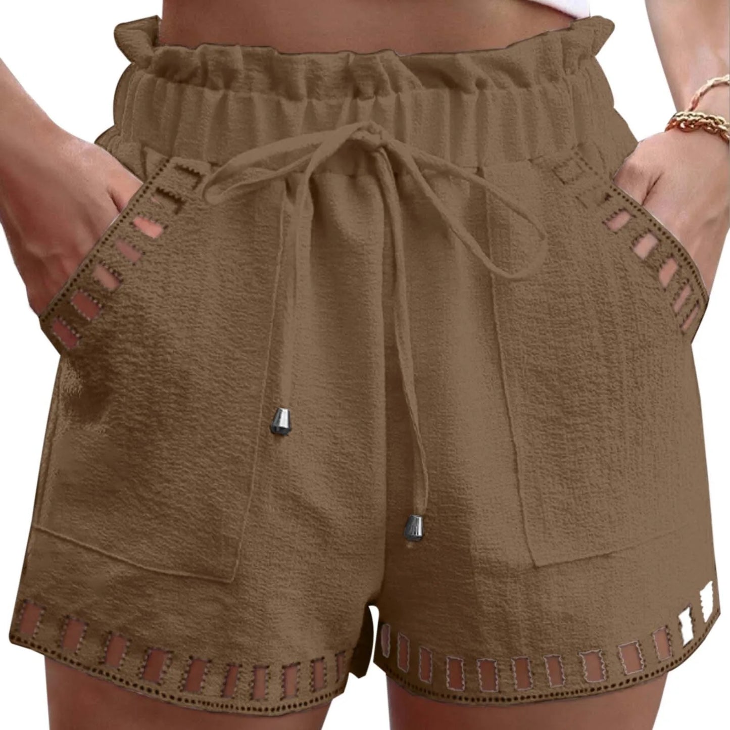 Women's Cotton Linen Shorts
