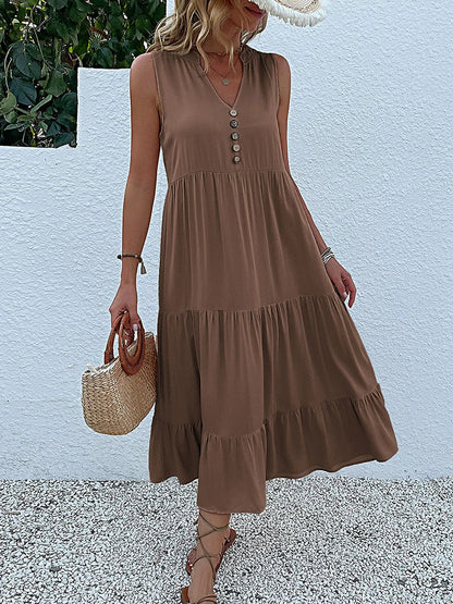 Loose Beach Midi Dress