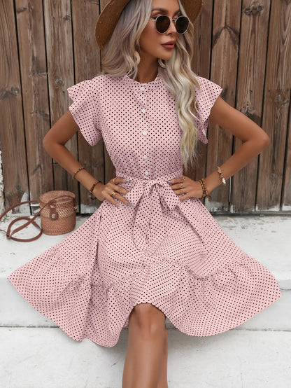 Polka Dot Ruffle Dress