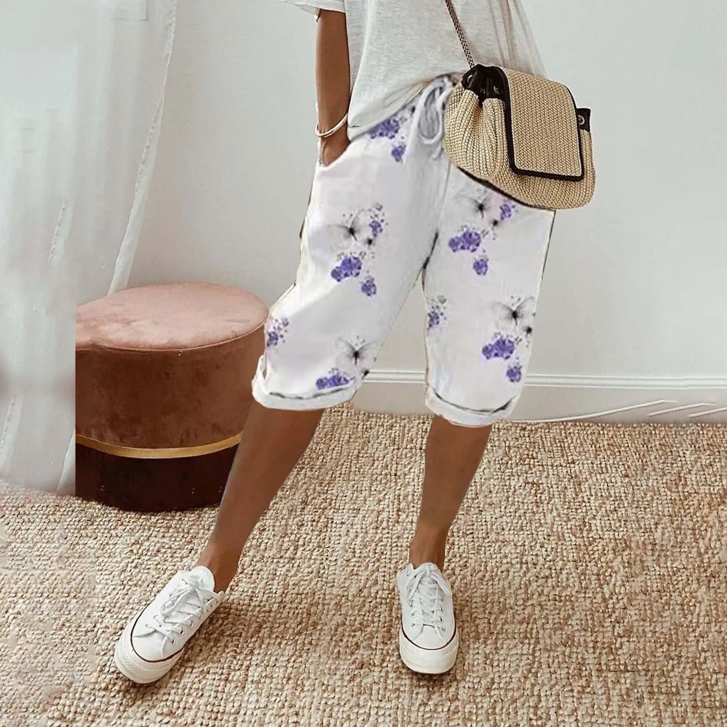 Contrast Stripe Women’s Shorts