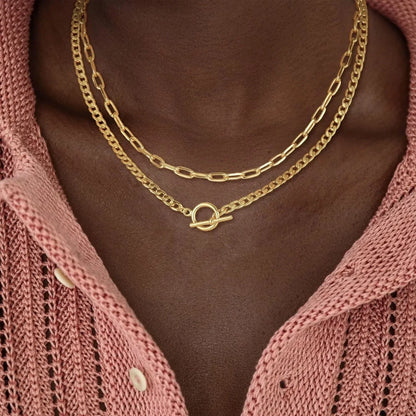Gold Layered Women Necklace