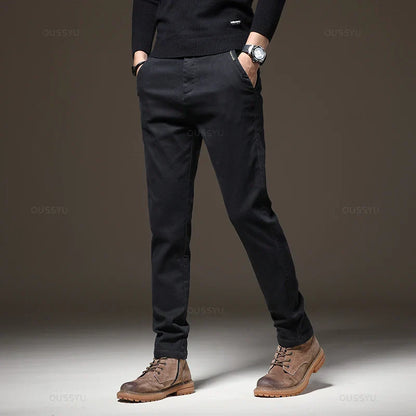 Plus Size Twill Pants