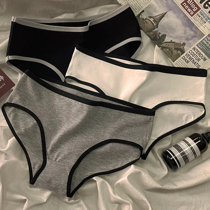 Breathable Cotton Mid-Waist Briefs – Everyday Comfort