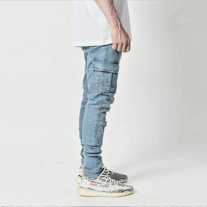 Multi Pocket Jeans Trousers