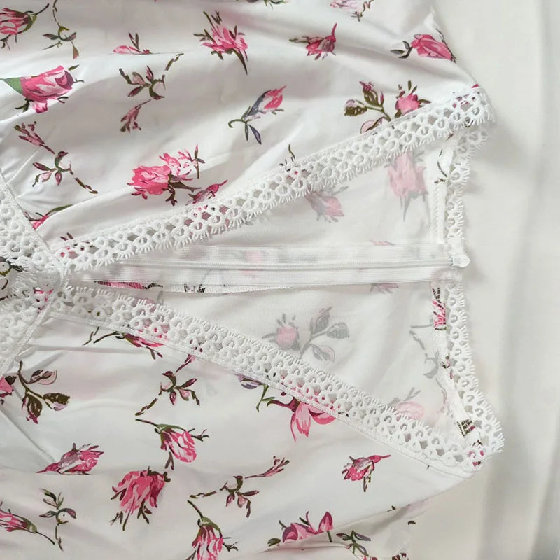 Sweet Floral V-neck Dress