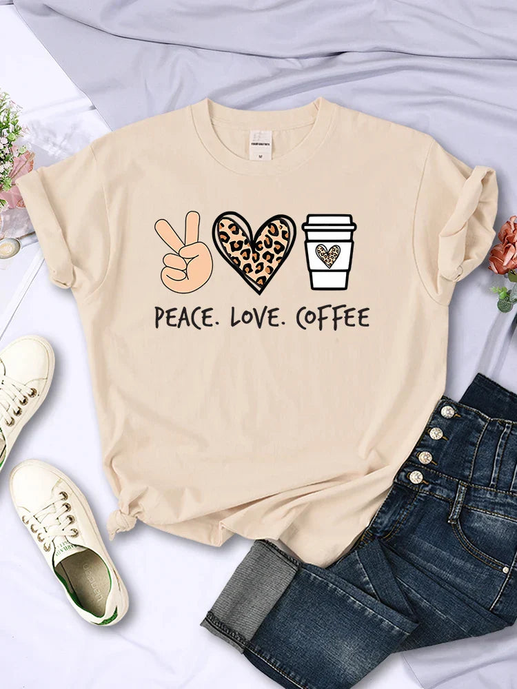 Peace Love Coffee Tee