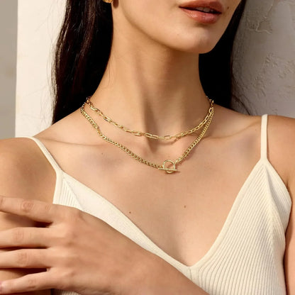 Gold Layered Women Necklace