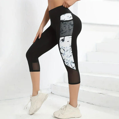 Marble Print Butt Lifting Leggings