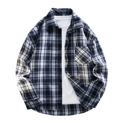Spring Plaid Casual Shirt