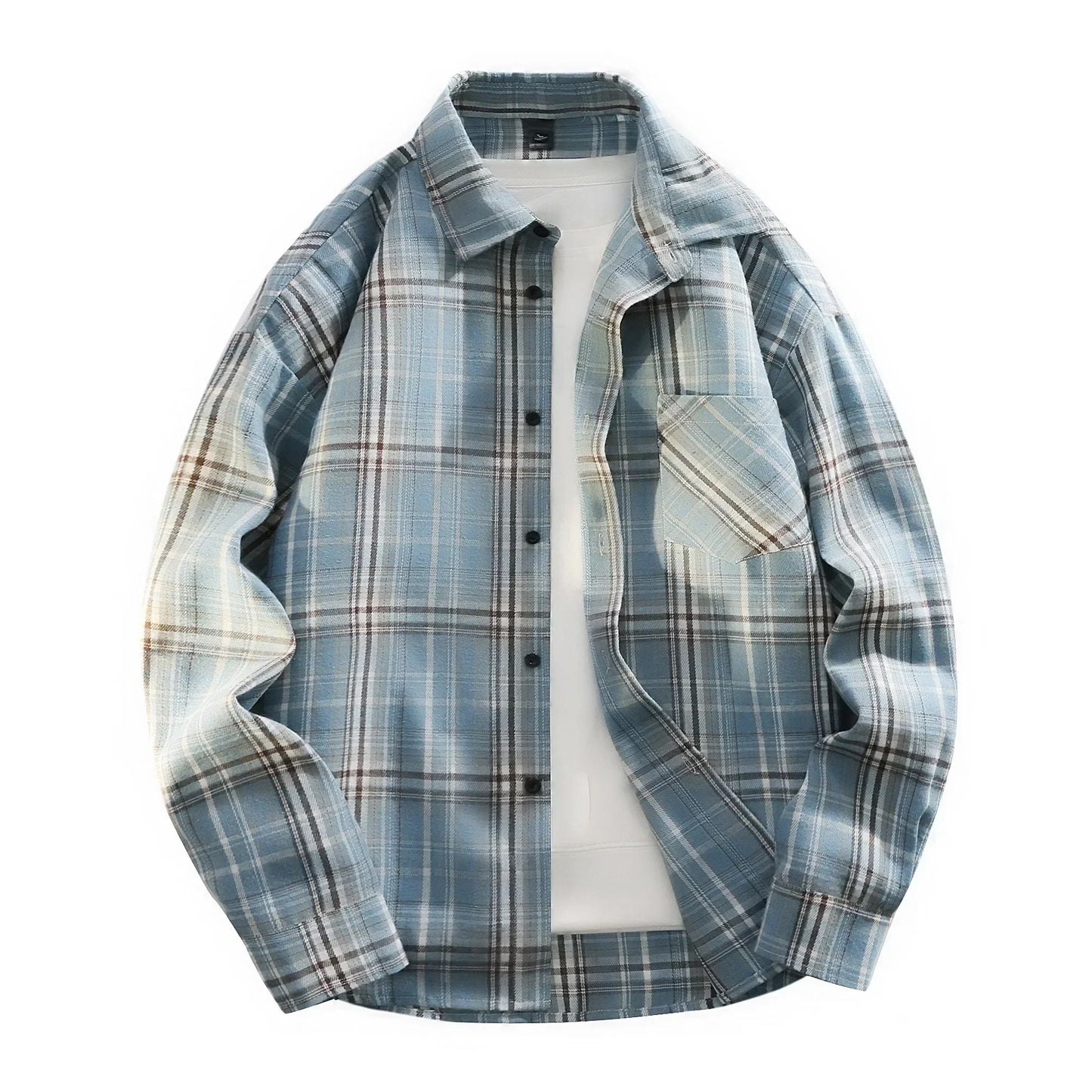 Spring Plaid Casual Shirt