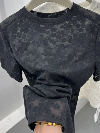 Stylish Harajuku Lace Tee