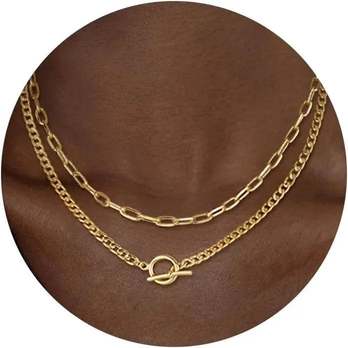 Gold Layered Women Necklace
