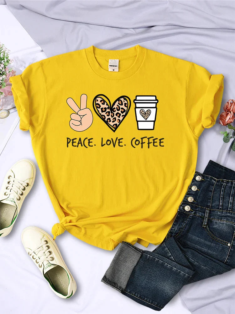 Peace Love Coffee Tee