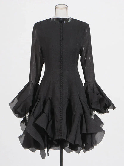 Long Sleeve Cinching Dress