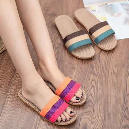 Women’s Linen Indoor Slippers