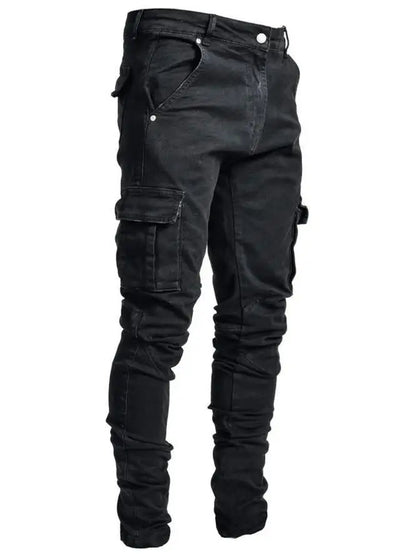Multi Pocket Jeans Trousers