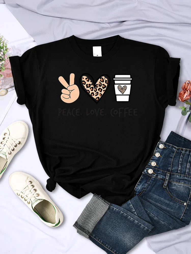 Peace Love Coffee Tee