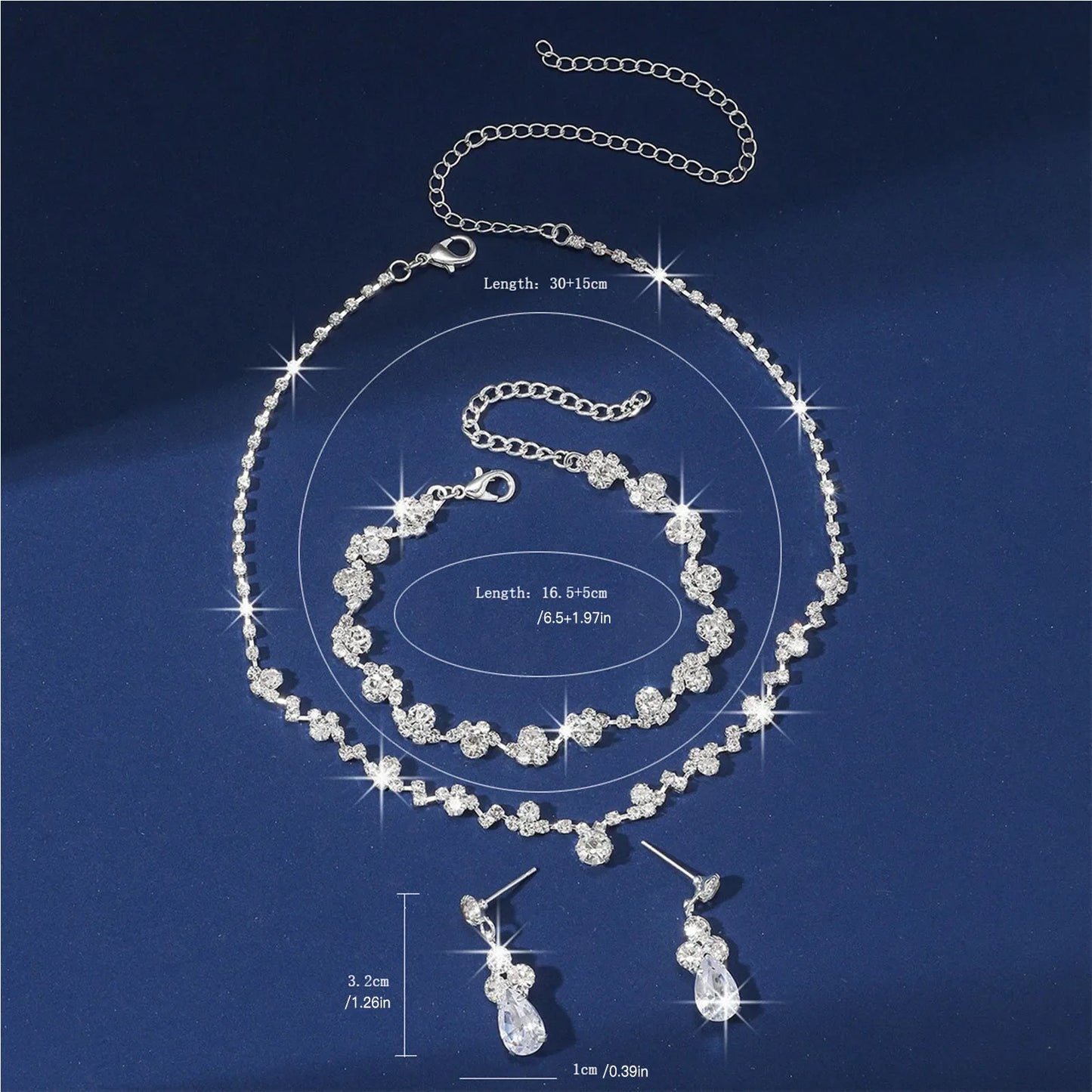 Bridal Sparkling Jewelry Set
