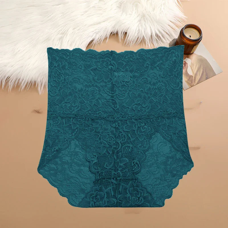 Sexy High-Rise Lace Briefs
