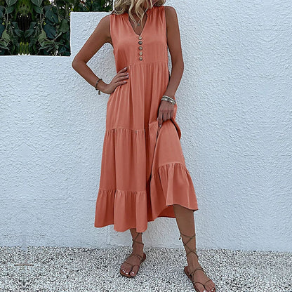 Loose Beach Midi Dress