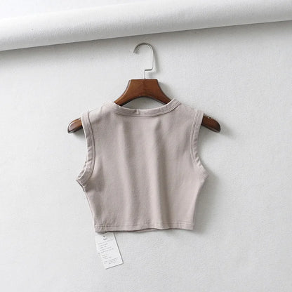 Vintage Cropped Tank Top for Women