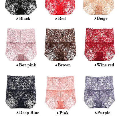 Sexy High-Rise Lace Briefs