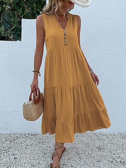 Loose Beach Midi Dress
