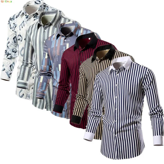 White Stripe Men's Shirt