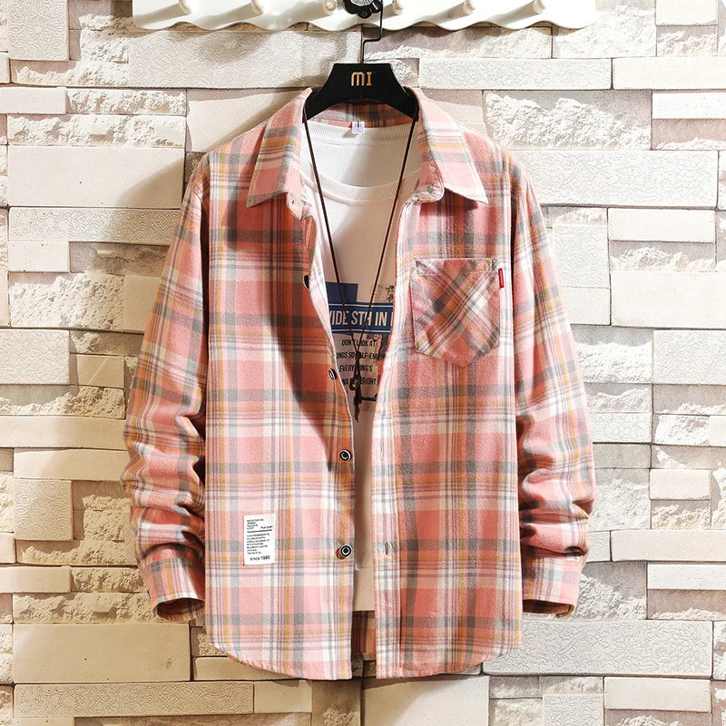Men's Long Sleeve Plaid Shirt