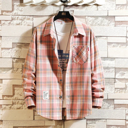 Men's Long Sleeve Plaid Shirt