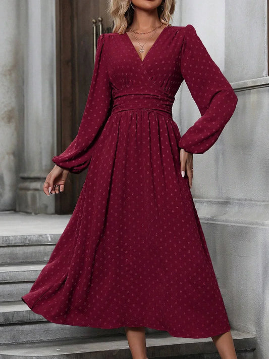 Women's Wool Pleated Dress