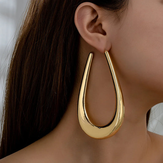 Big U-Shaped Statement Earrings
