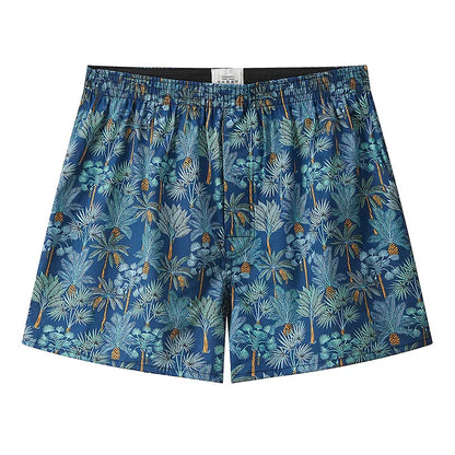 Plaid Elastic Waist Boxer