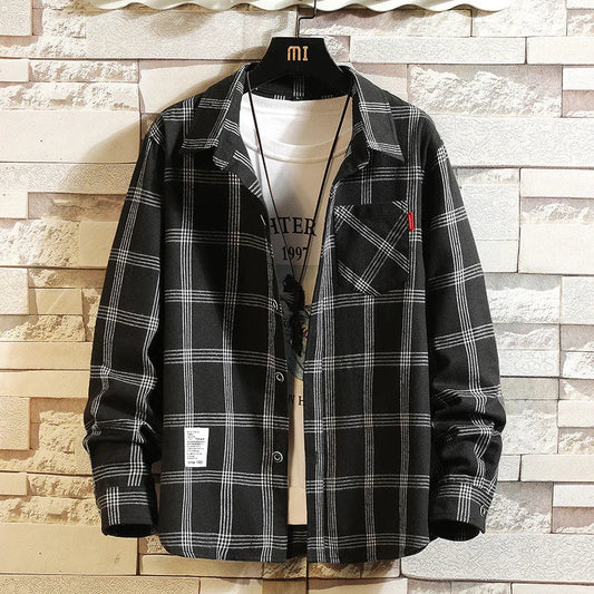 Men's Long Sleeve Plaid Shirt
