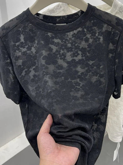 Stylish Harajuku Lace Tee