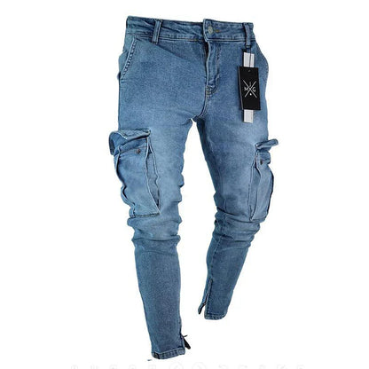 Multi Pocket Jeans Trousers