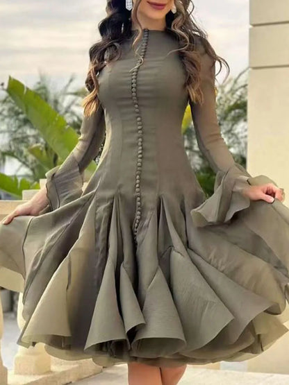 Long Sleeve Cinching Dress