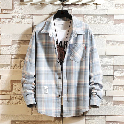 Men's Long Sleeve Plaid Shirt