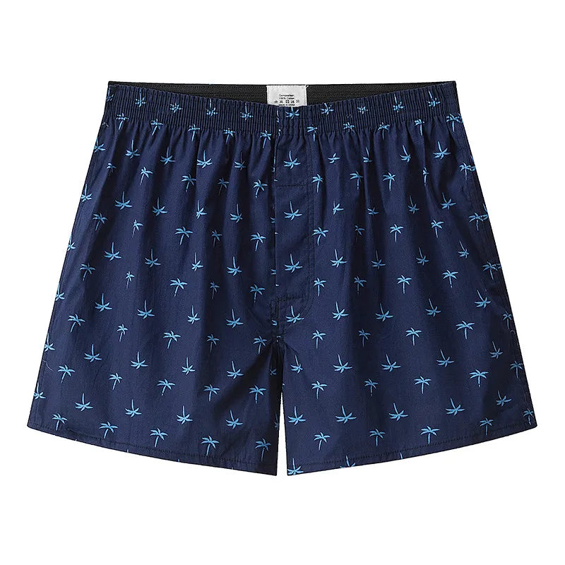 Plaid Elastic Waist Boxer