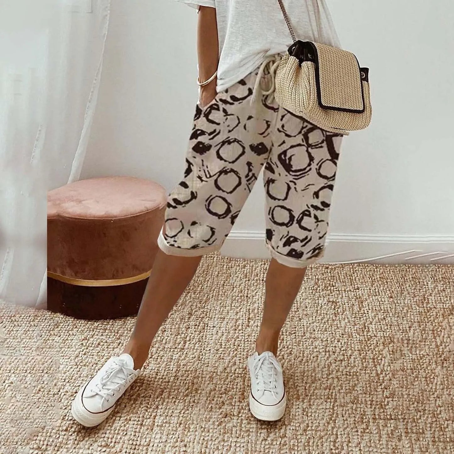 Contrast Stripe Women’s Shorts