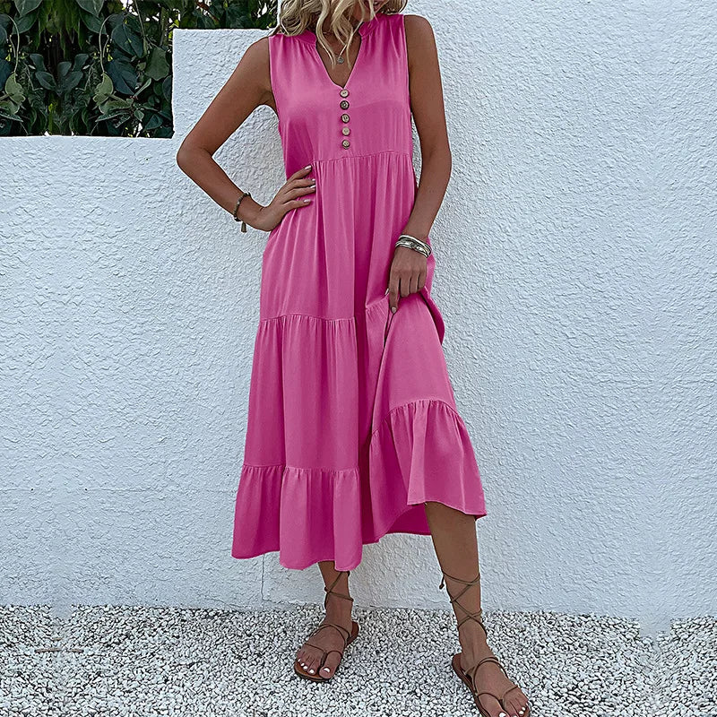 Loose Beach Midi Dress