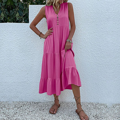 Loose Beach Midi Dress