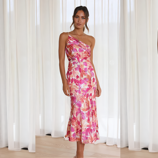 Charlene | Floral dress with spaghetti straps