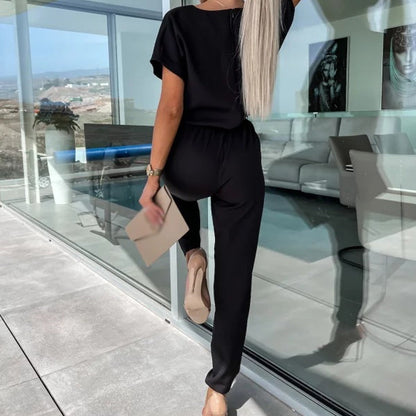 Chic Jumpsuit With Bow Detail