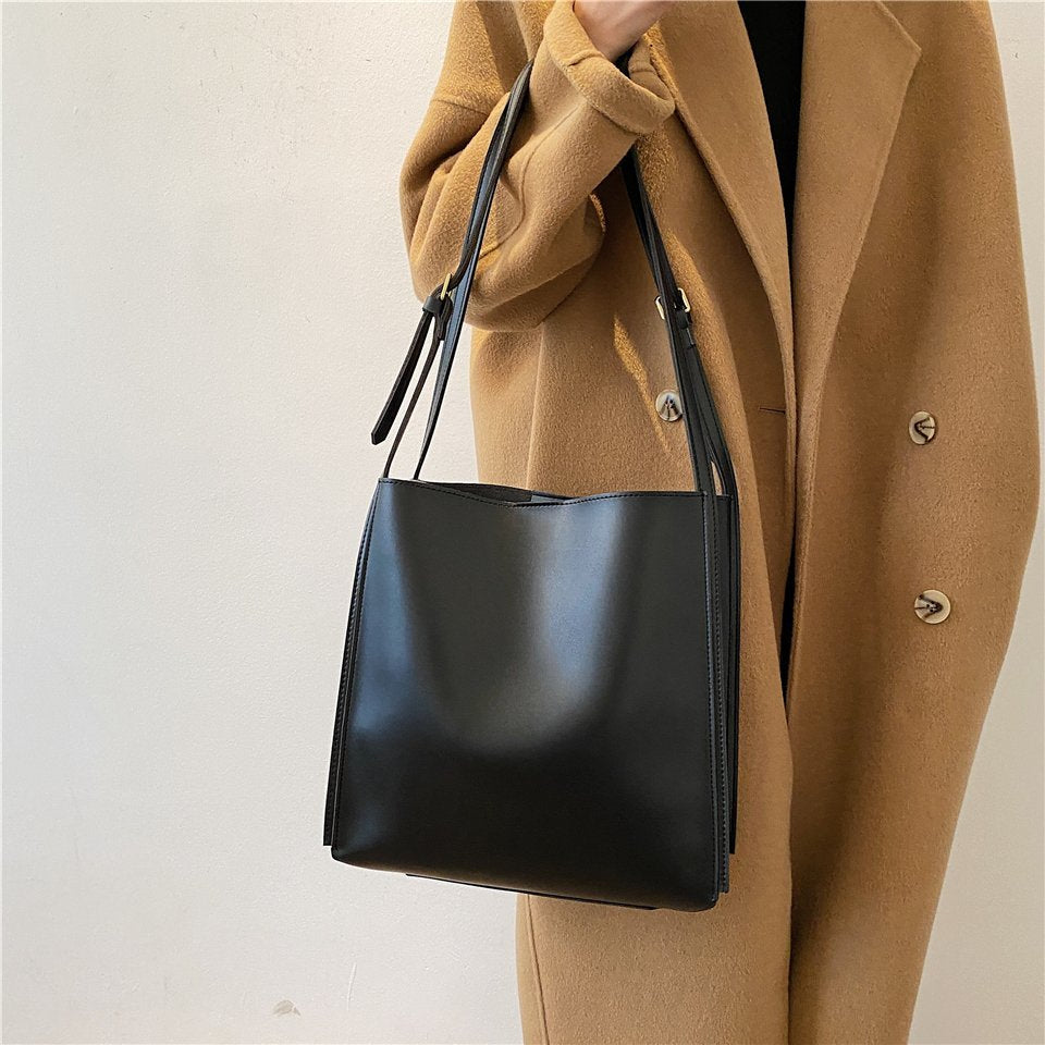 Stylish Vegan Leather Tote