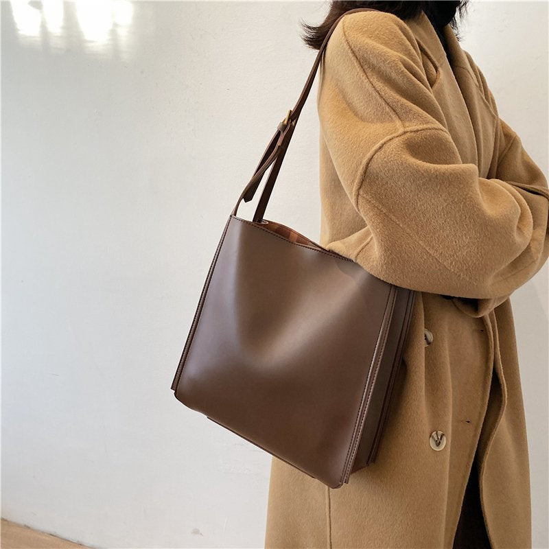 Stylish Vegan Leather Tote
