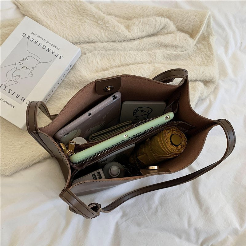 Stylish Vegan Leather Tote