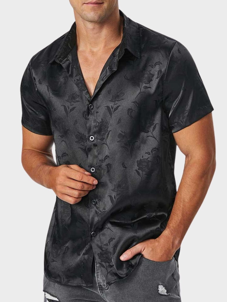 Torrard™ Black Satin Shirt