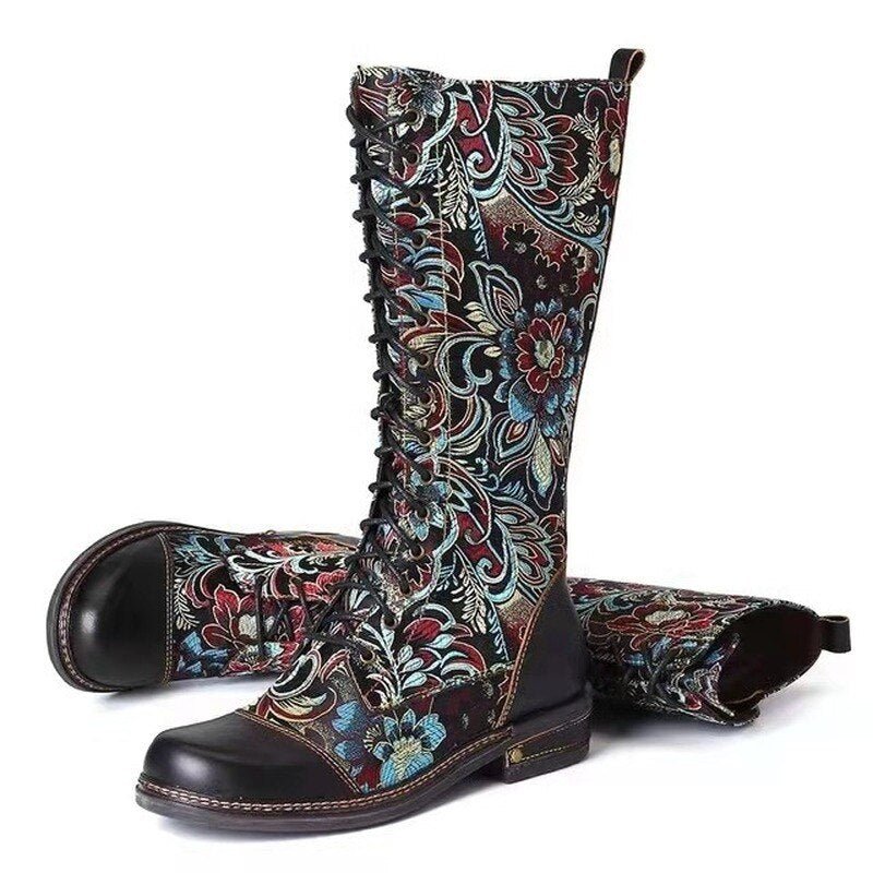 Torrard™High lace-up boots with unique design